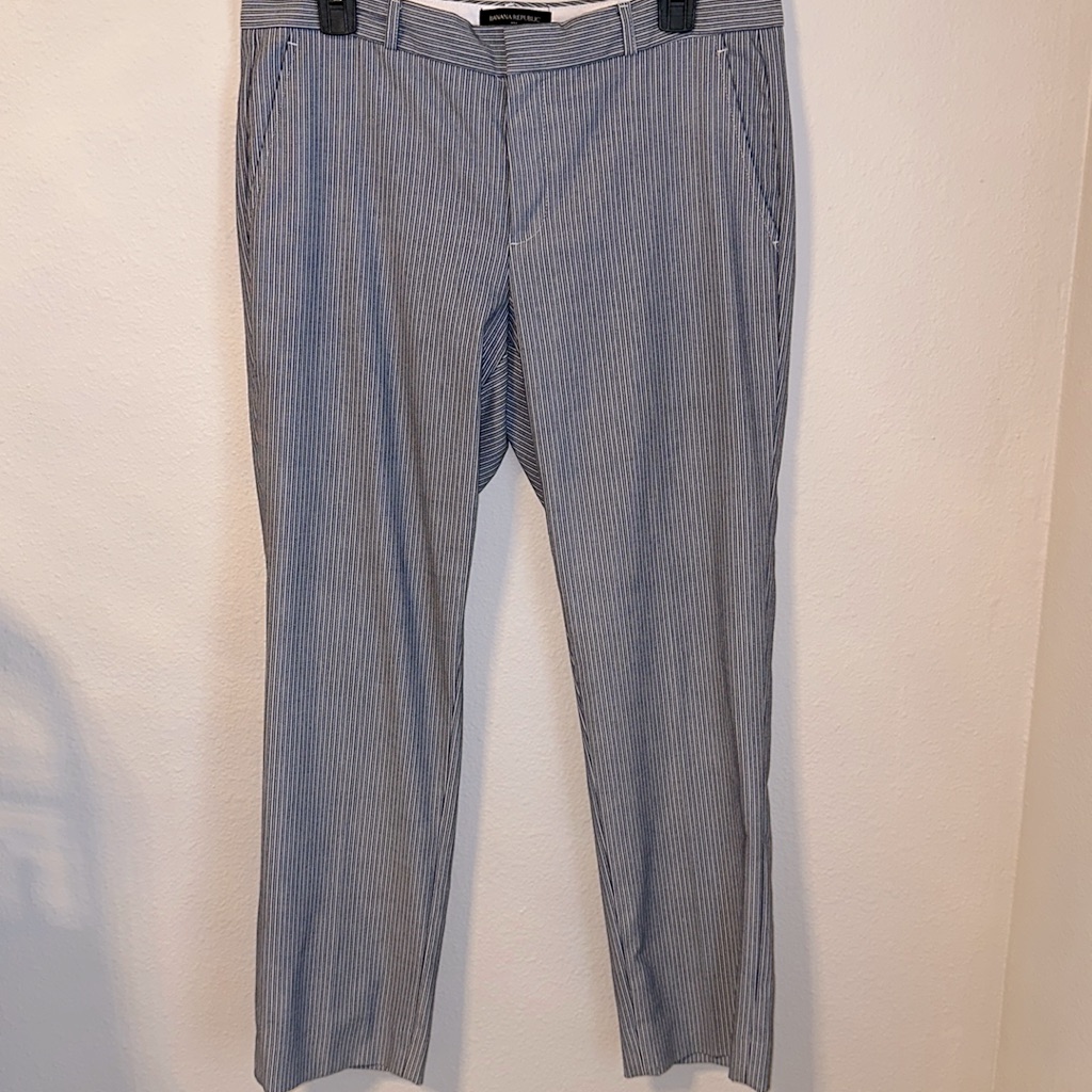 Navy Striped Pixie Pants